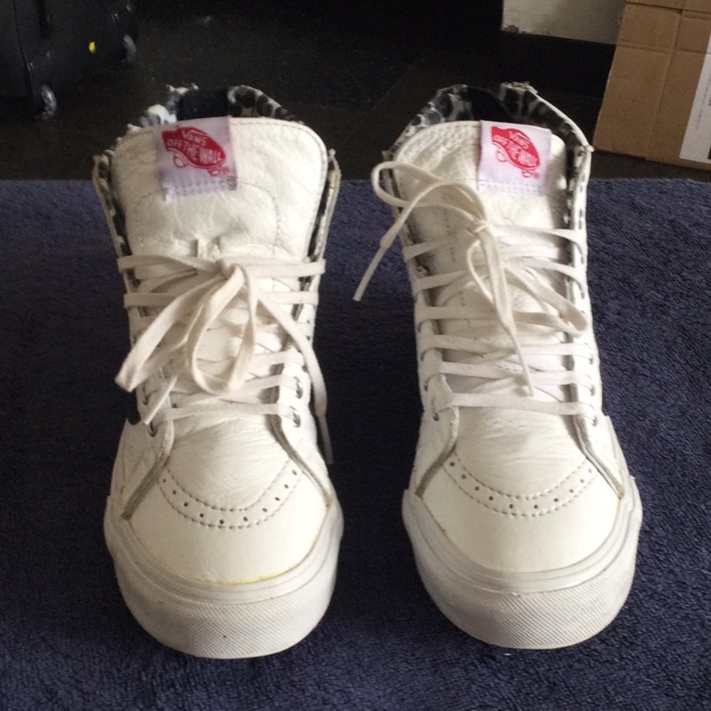 Vans Women's High-Top Lace-Up Sneakers in White